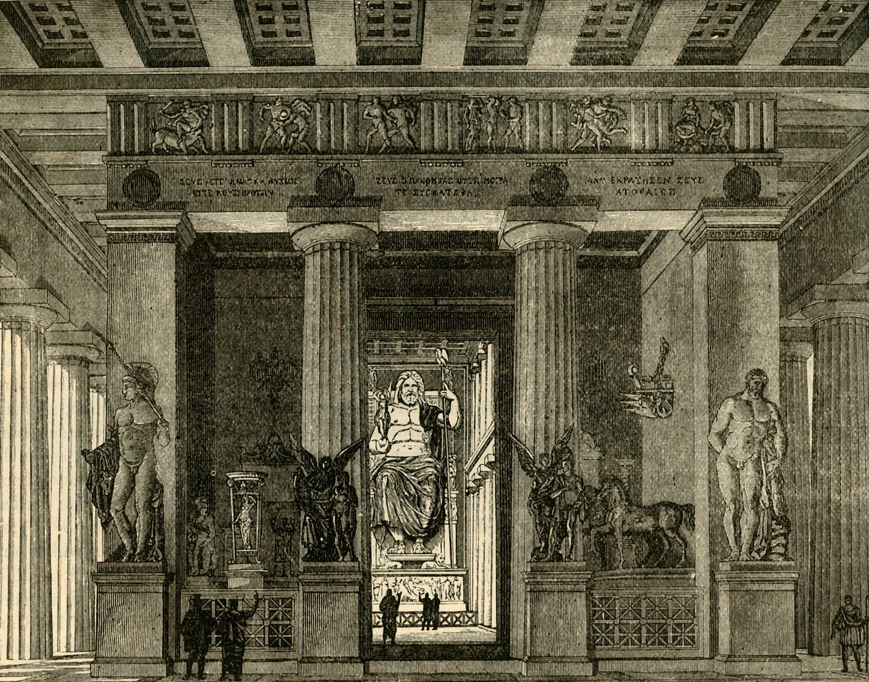 Templo en Olimpia, Restaurado, 1890 de Unbekannt