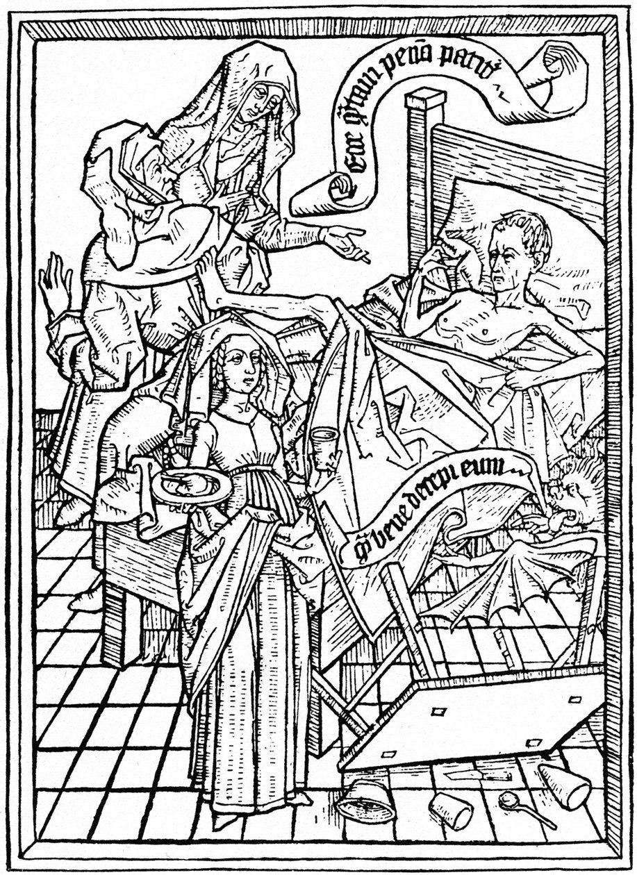 Tentación a la impaciencia, c. 1465 1964 de Unbekannt