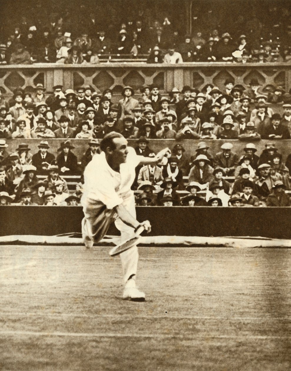 Partido de tenis en la cancha central de Wimbledon, década de 1930 de Unbekannt