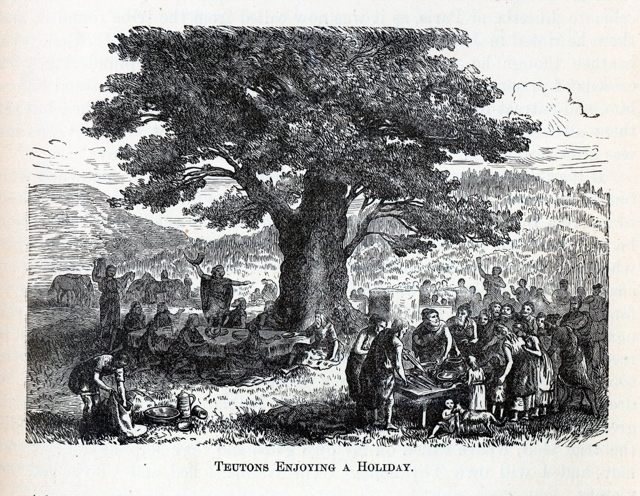 Teutones disfrutando de un día festivo, 1882 de Unbekannt