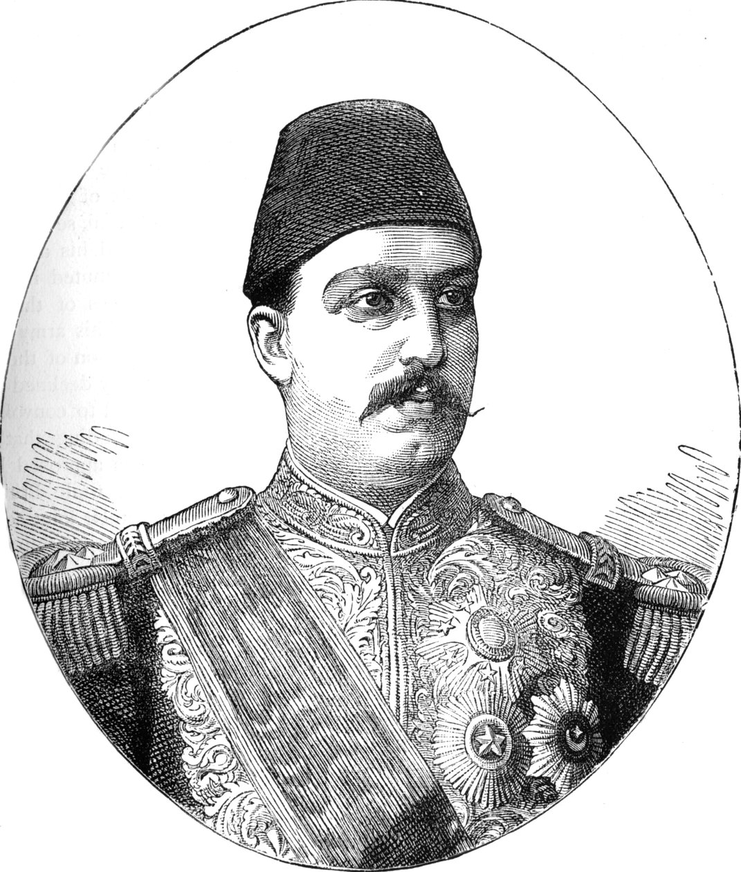Tewfik, Jedive de Egipto, c1882 de Unbekannt