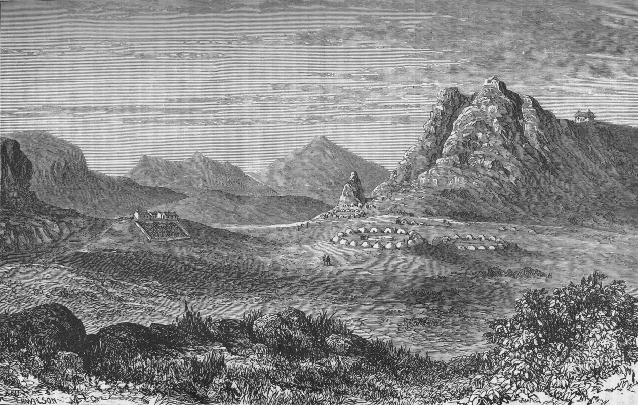 Thaba Bosigo, la fortaleza de los Basutos, c. 1880 de Unbekannt