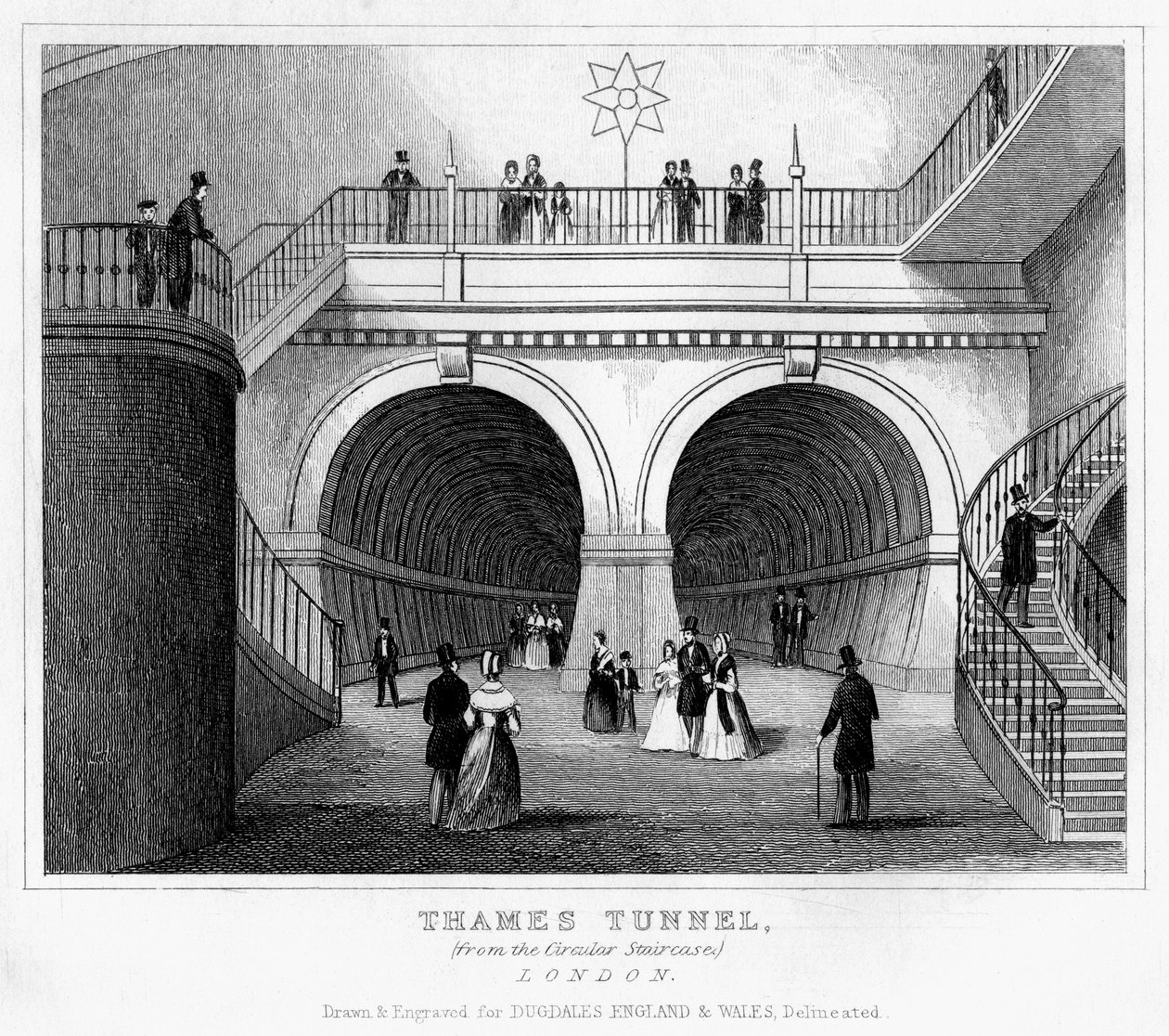 Túnel del Támesis, Londres, siglo XIX de Unbekannt