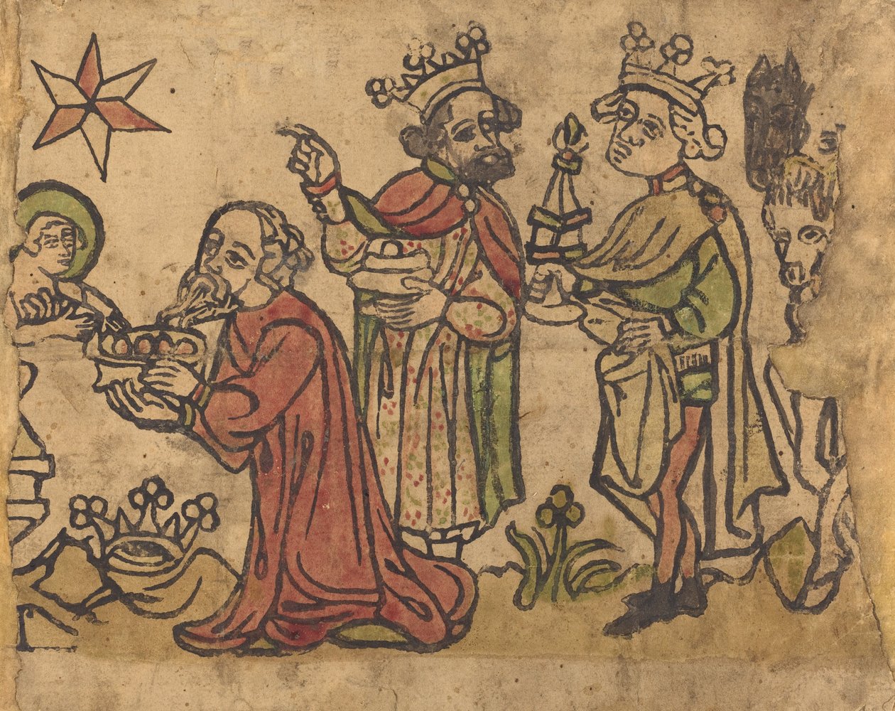 La adoración de los magos, c. 1400-1430 de Unbekannt