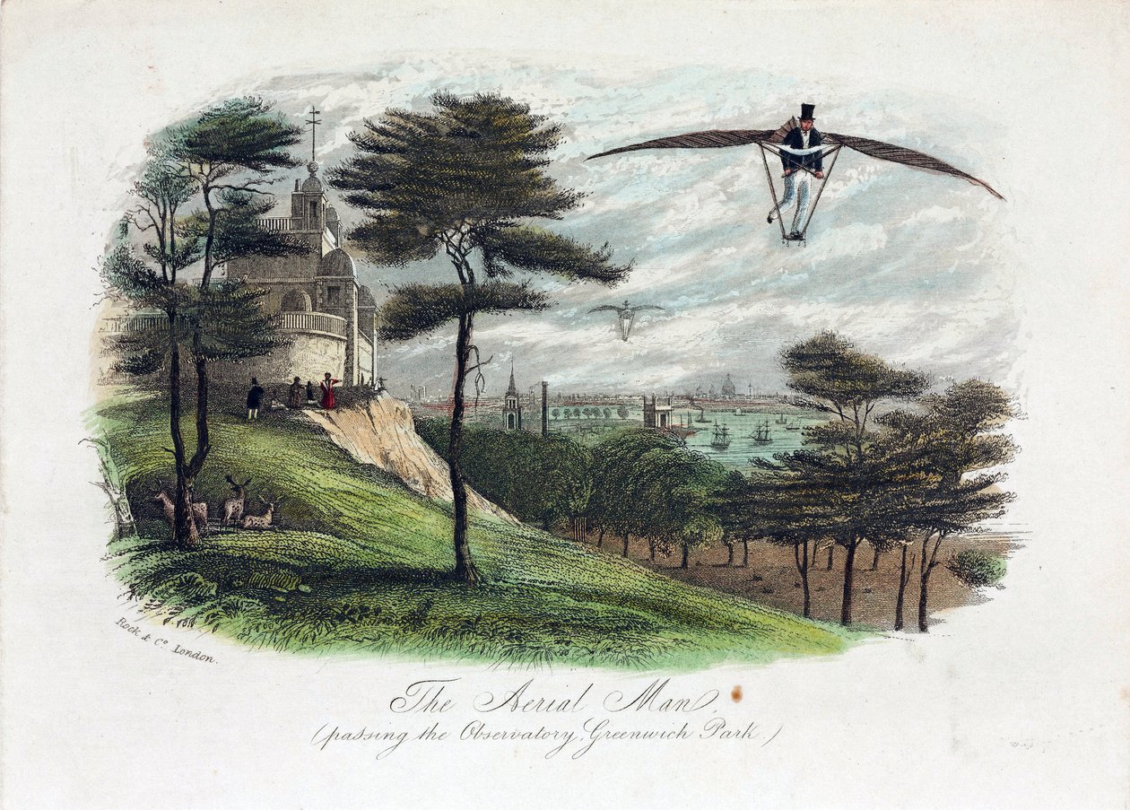 El hombre aéreo, Greenwich, Londres de Unbekannt