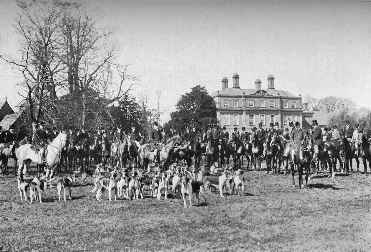 Los sabuesos de Albrighton: Una reunión en Stretton, c1903, 1903 de Unbekannt