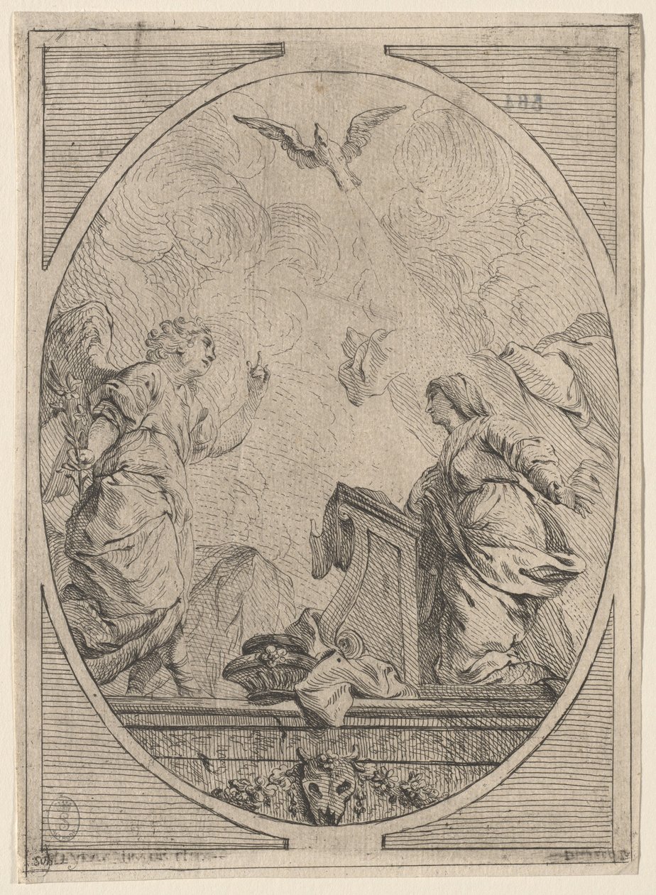 La Anunciación, c. 1730 de Unbekannt