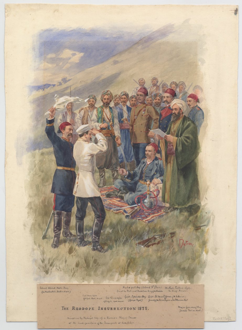 El Levantamiento de Abril de 1878. Negociaciones en el cuartel general de los insurgentes, 1878 de Unbekannt