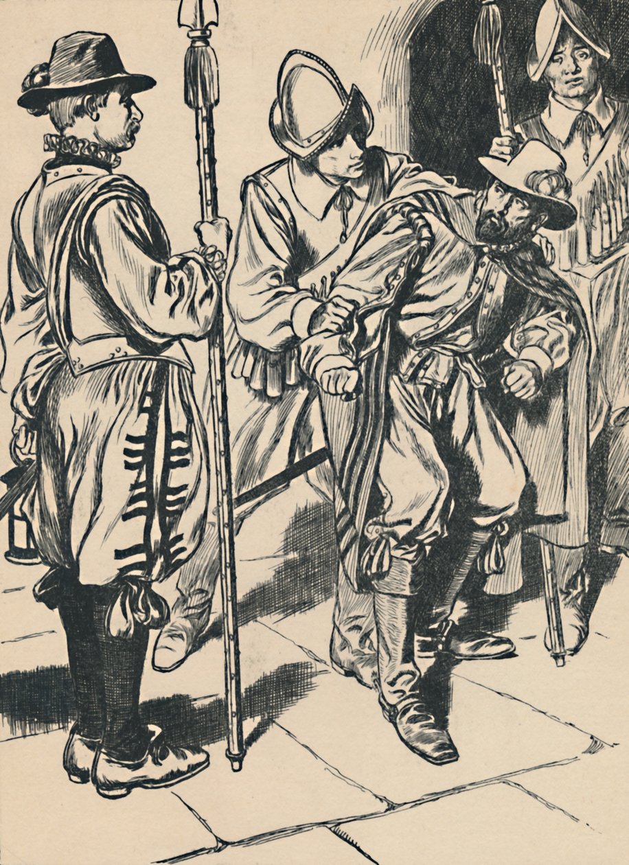 El arresto de Guy Fawkes, c1907 de Unbekannt