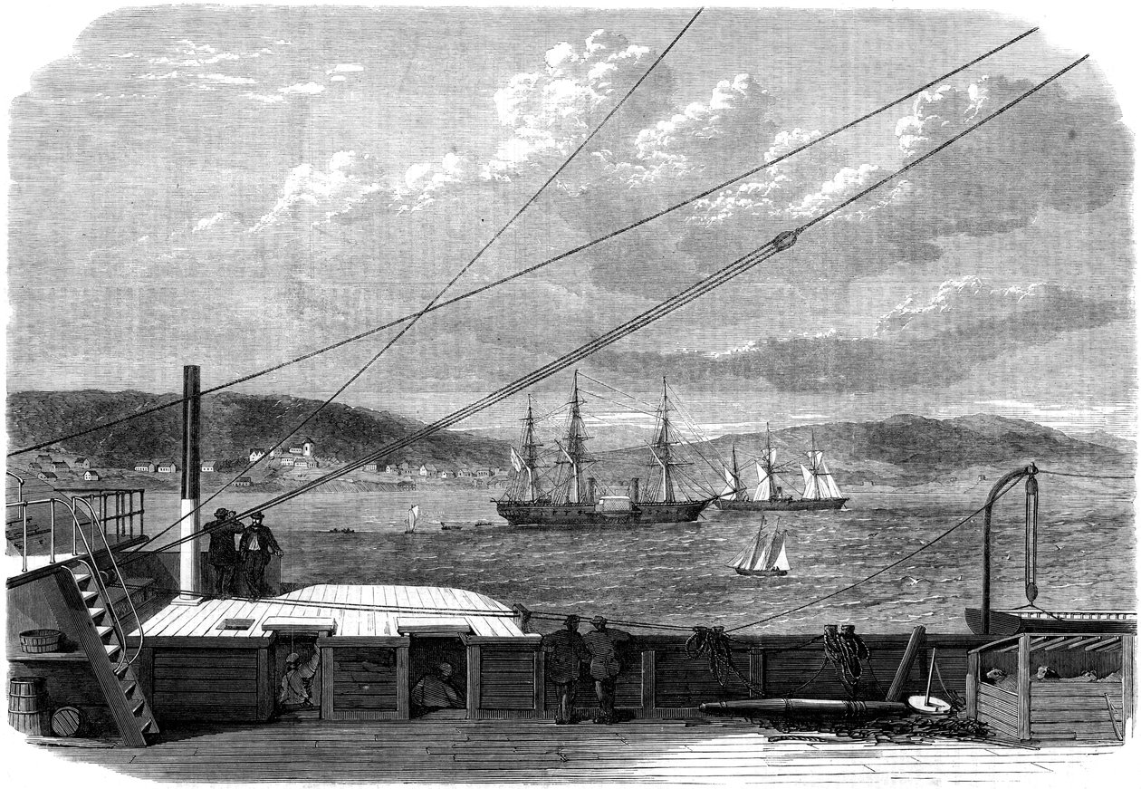 La expedición del telégrafo atlántico, Content Bay, Terranova, 1866 de Unbekannt