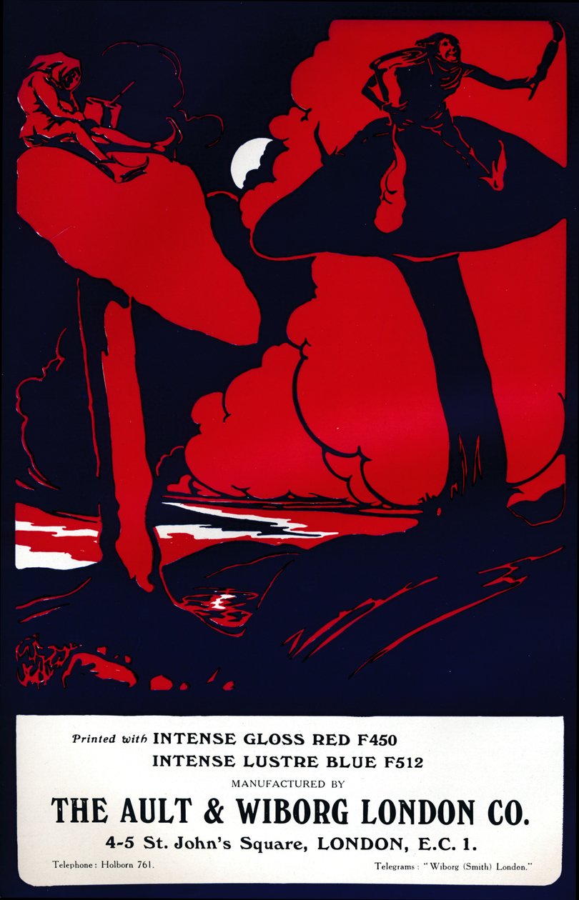 Anuncio de The Ault & Wiborg London Co., 1919 de Unbekannt