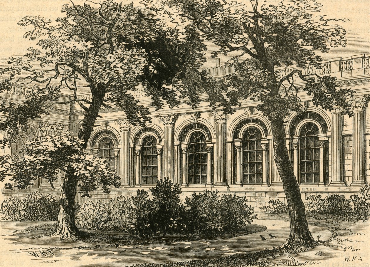El salón del banco, vista exterior, 1897 de Unbekannt
