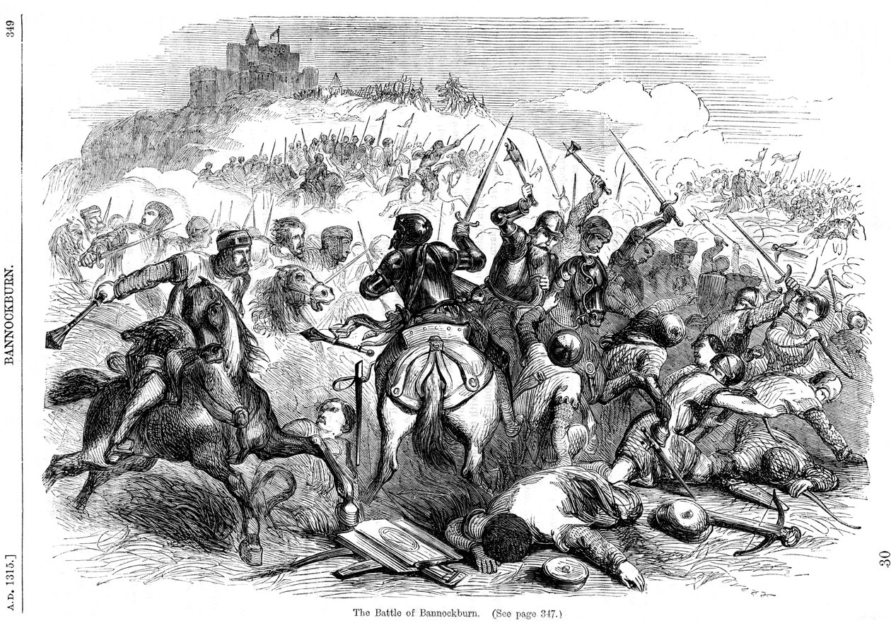La batalla de Bannockburn, 24 de junio de 1314 de Unbekannt