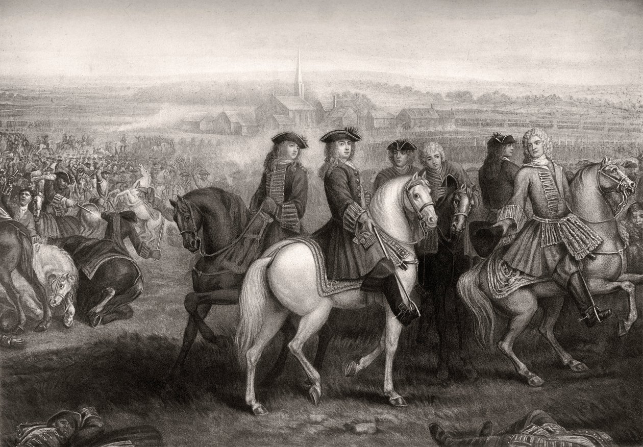 La Batalla de Blenheim, 1704 de Unbekannt