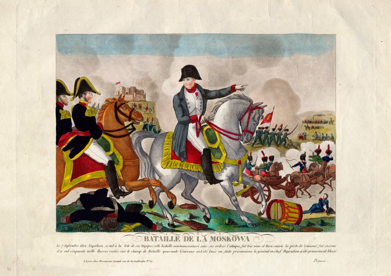La batalla de Borodino el 26 de agosto de 1812, ca. 1812 de Unbekannt