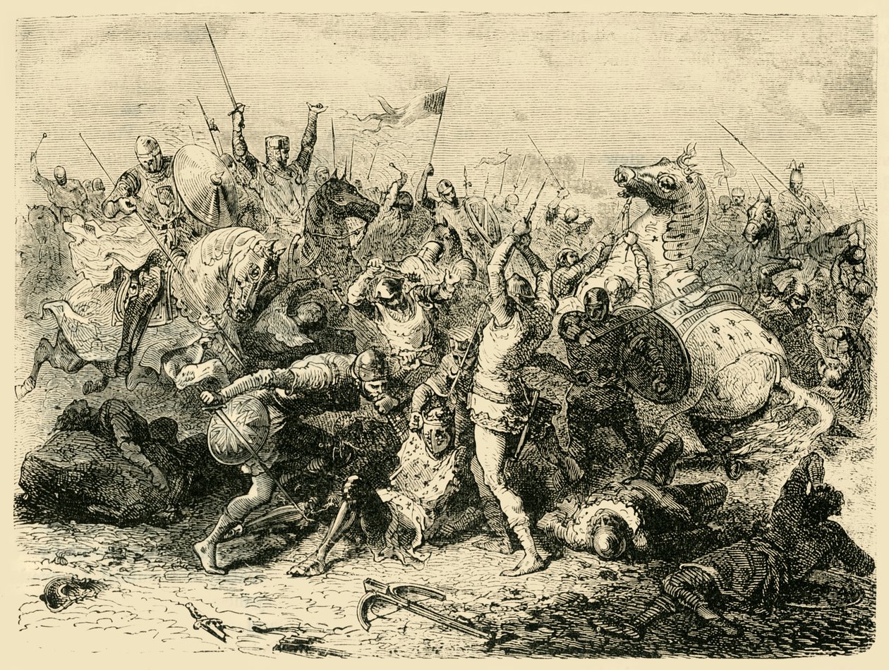 La batalla de Bouvines, 1214 de Unbekannt