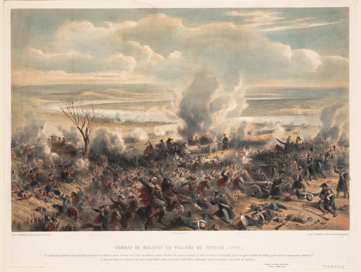 La Batalla de Calafat en enero de 1854, 1854 de Unbekannt