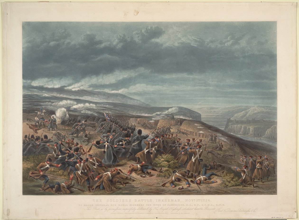 La Batalla de Inkerman el 5 de noviembre de 1854, 1855 de Unbekannt