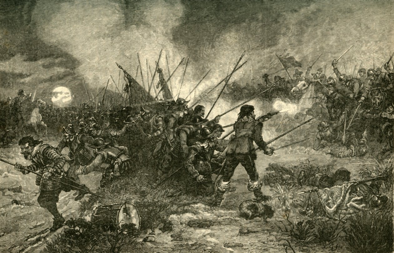La Batalla de Marston Moor, 2 de julio de 1644, 1890 de Unbekannt