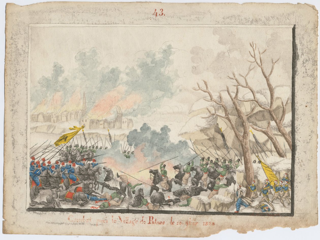La batalla de Patnos en octubre de 1828, 1829 de Unbekannt