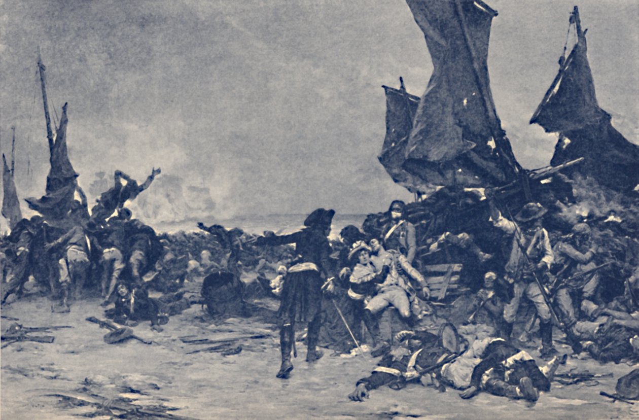 La Batalla de Quiberon, 1795, 1896 de Unbekannt