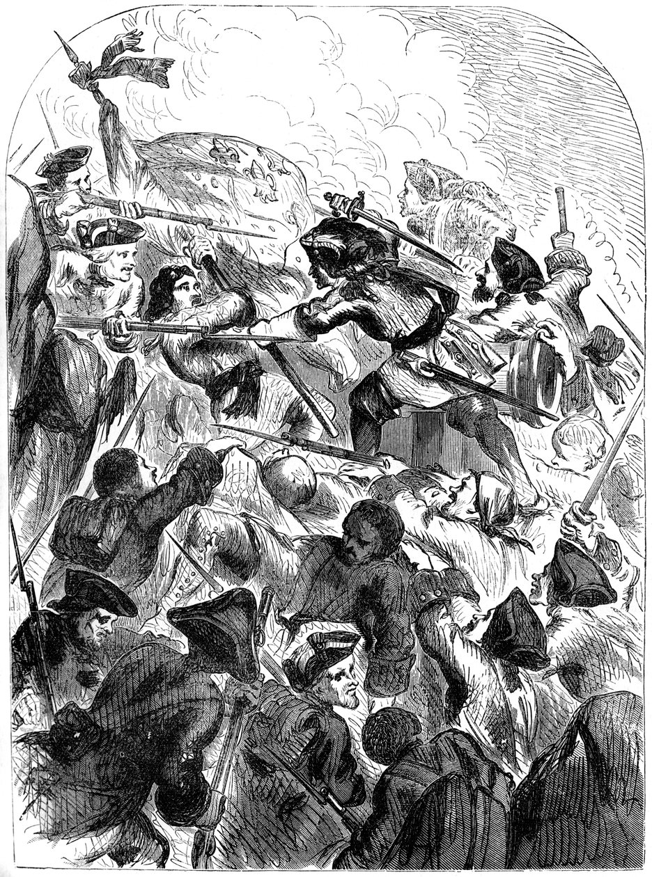 La Batalla de Schellenberg, Austria, 1704 siglo XIX de Unbekannt