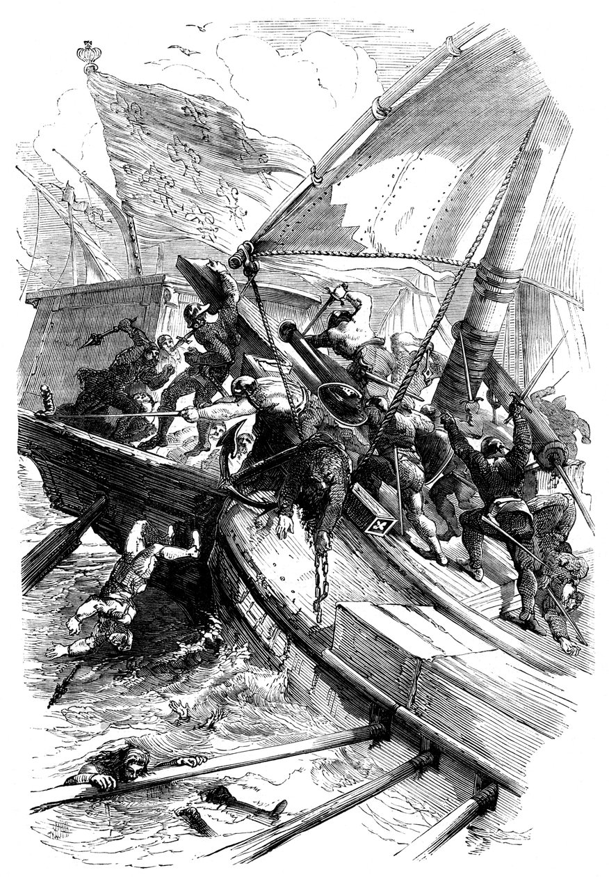 La Batalla de Sluys, 24 de junio de 1340 de Unbekannt
