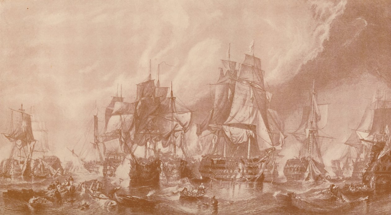 La Batalla de Trafalgar, 1805, 1896 de Unbekannt