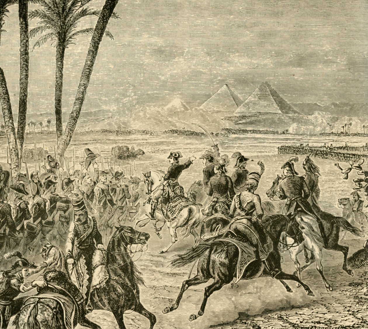 La Batalla de las Pirámides, 1798, 1890 de Unbekannt