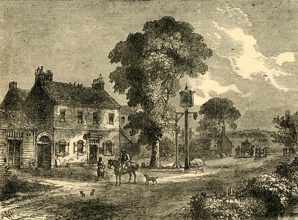 La Posada Bell, Kilburn, 1750, c1876 de Unbekannt