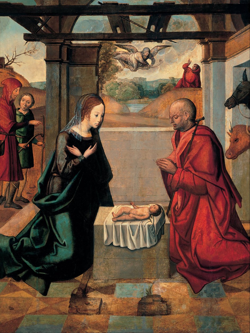 El nacimiento de Cristo y la Anunciación a los pastores de Unbekannt