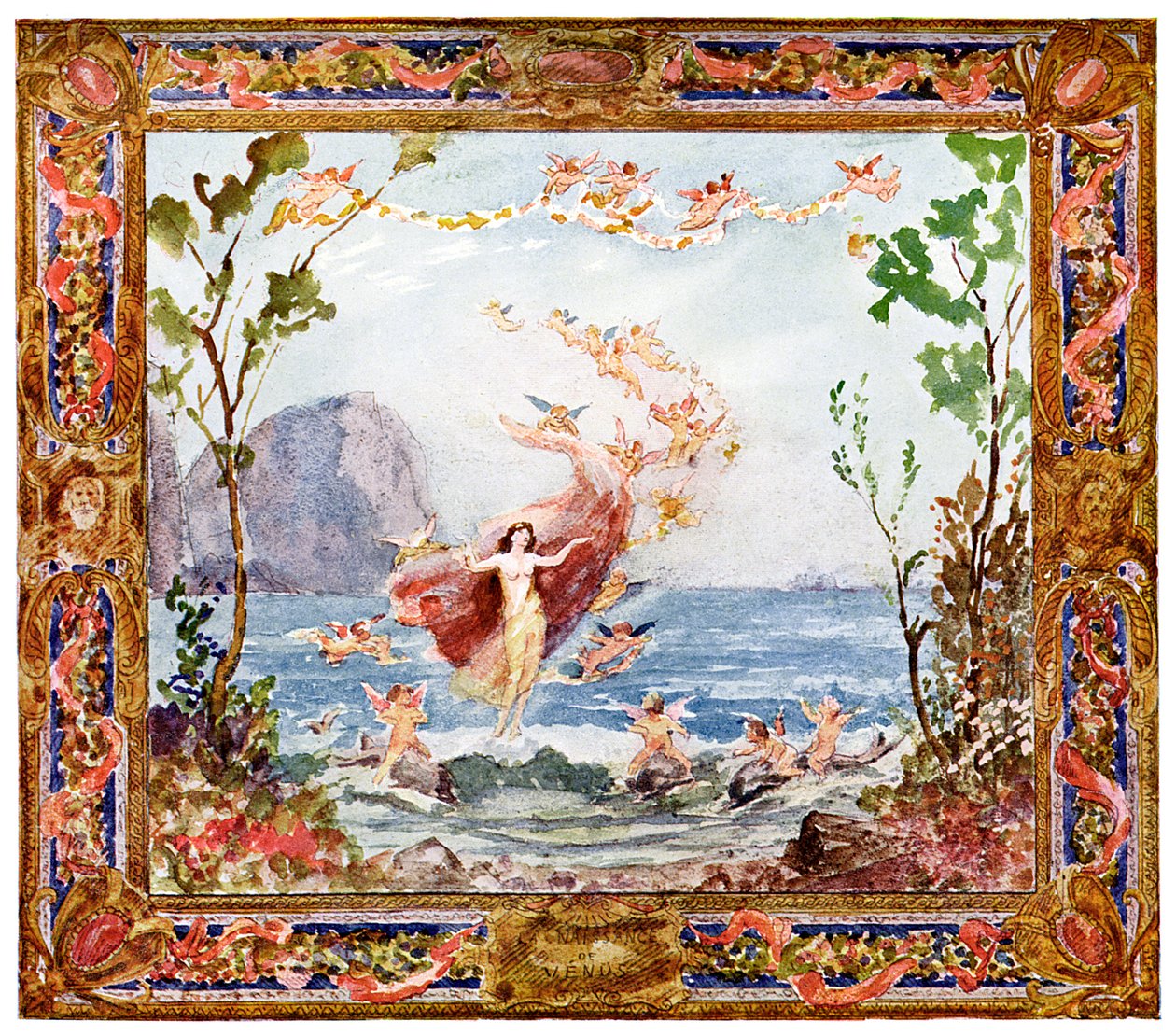 El nacimiento de Venus, 1900 de Unbekannt