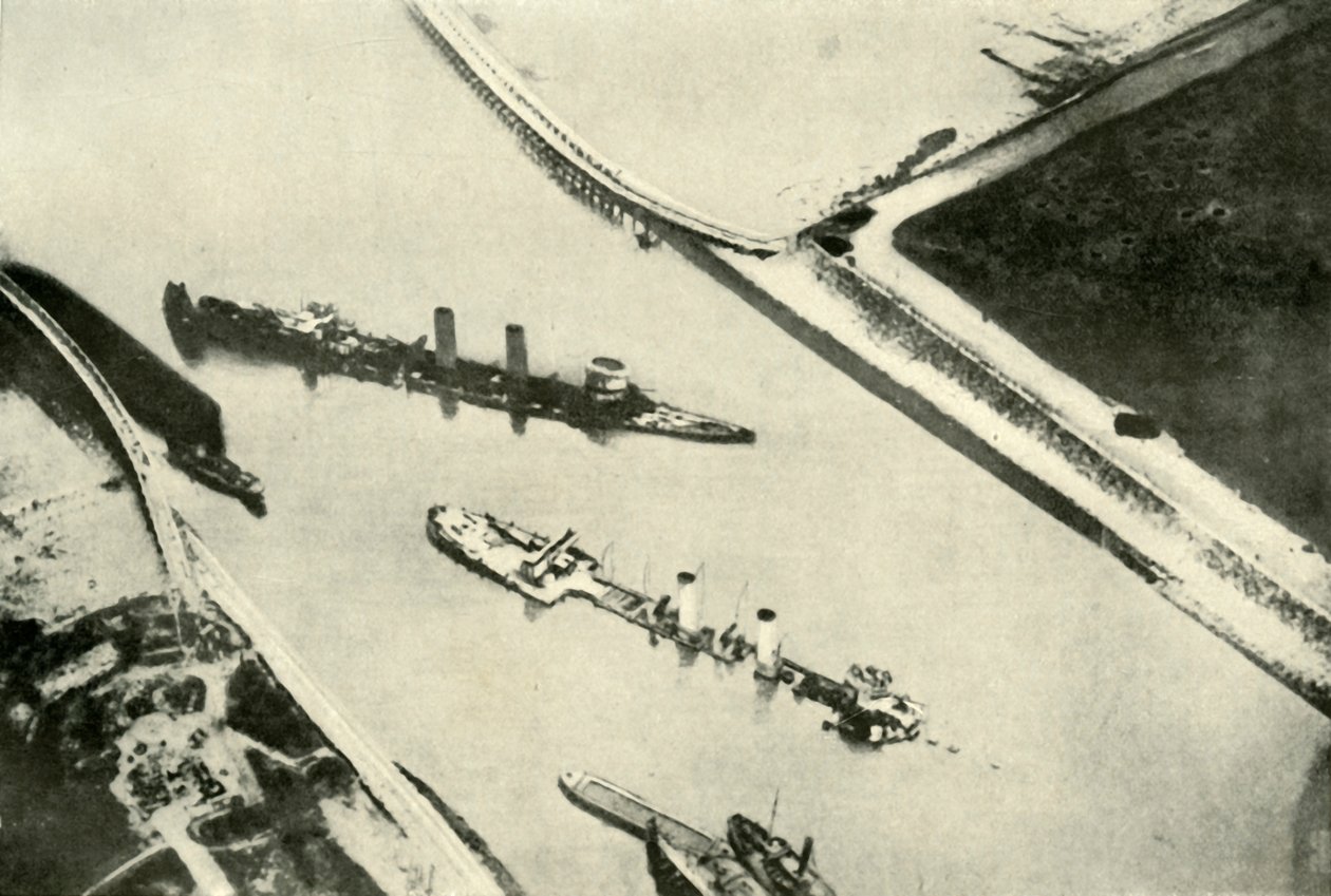 El bloqueo del puerto de Zeebrugge, 1919 de Unbekannt