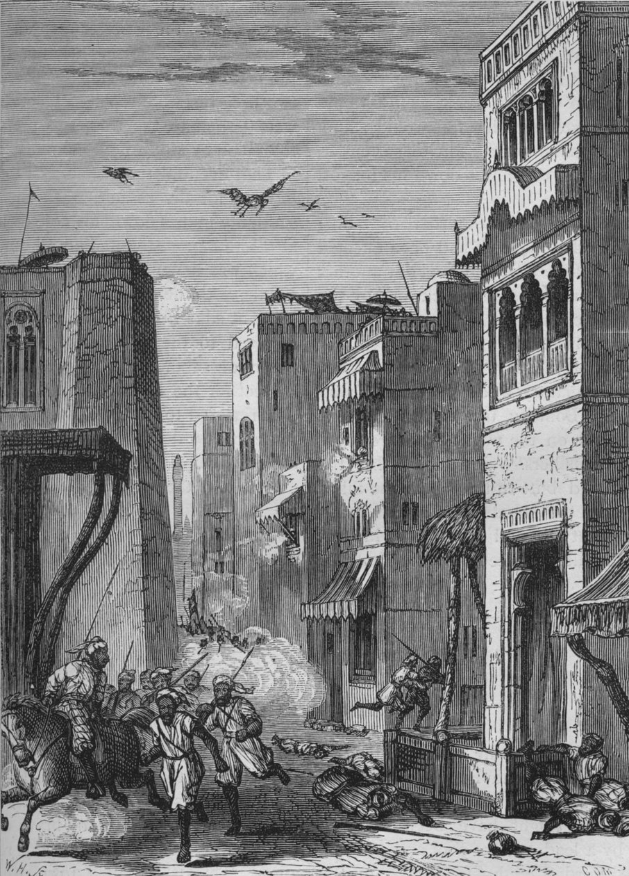 Las tropas británicas entrando en Moultan, c. 1880 de Unbekannt