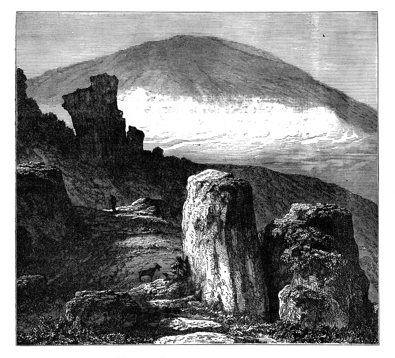 El Brocken, o Blocksberg, Montañas Harz, Alemania, c1890 de Unbekannt