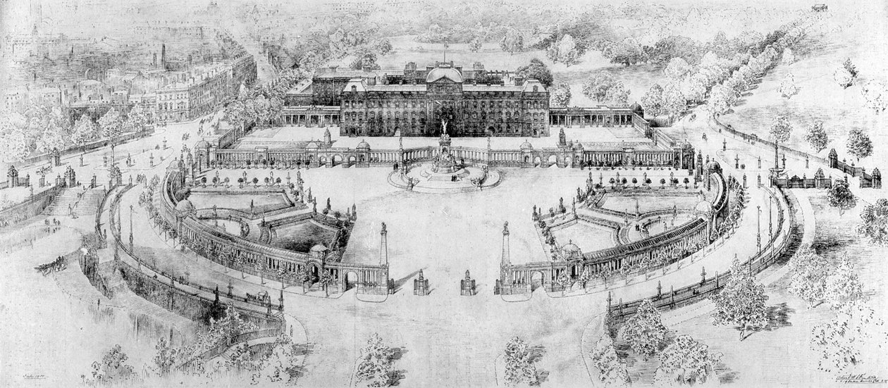 El Palacio de Buckingham que será, 1910 de Unbekannt