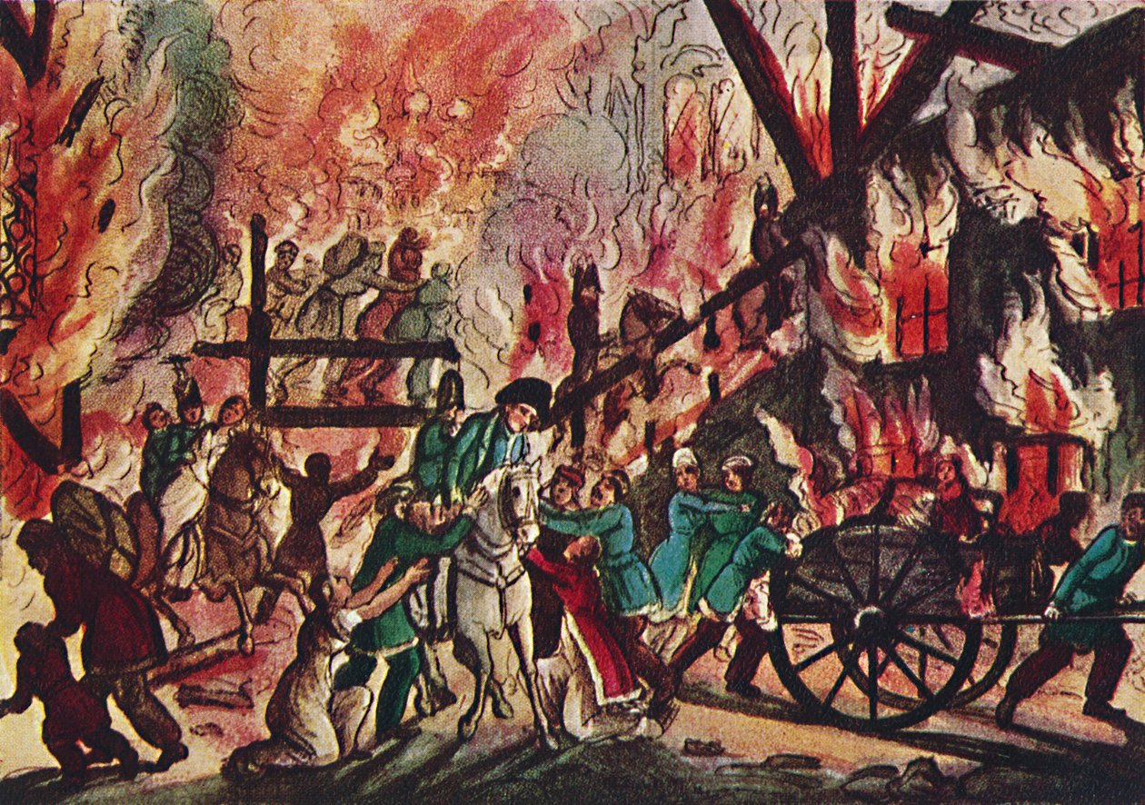 El incendio de Moscú: Un gran espectáculo militar y ecuestre, 1942 de Unbekannt