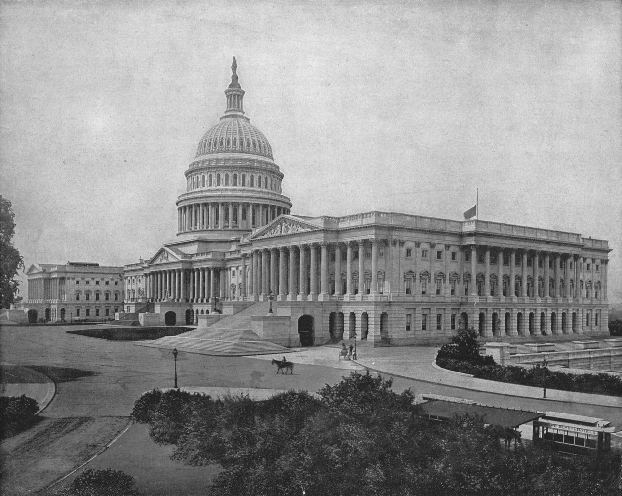 El Capitolio, Washington DC, EE.UU., c1900 de Unbekannt