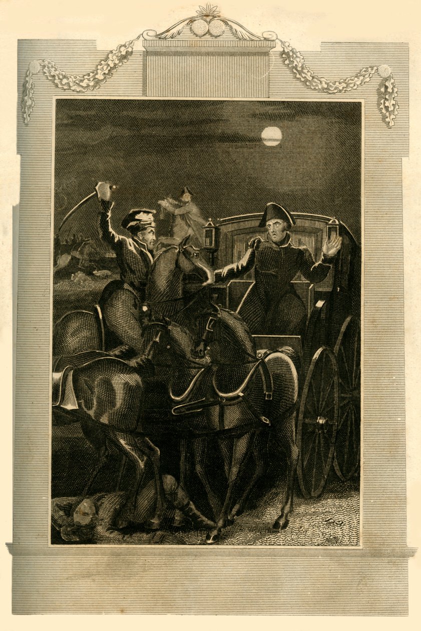 La captura del carruaje de Buonaparte, 18 de junio de 1815, 1816 de Unbekannt