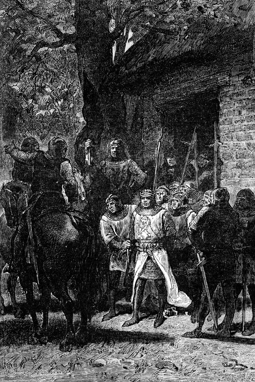 La captura de Ricardo Corazón de León, 1192 de Unbekannt