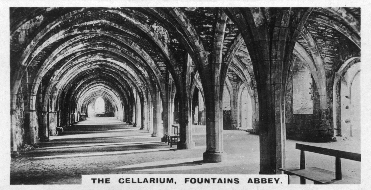El Cellarium, Abadía de Fountains, Yorkshire de Unbekannt