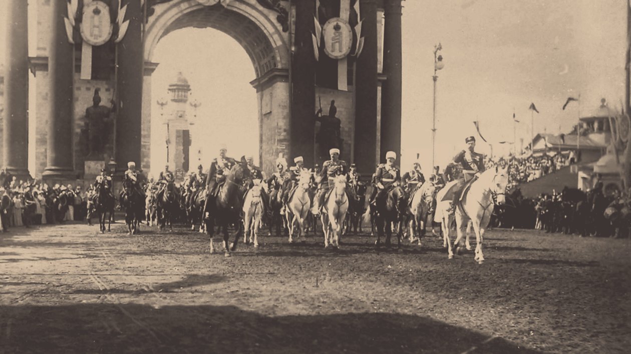 La entrada ceremonial de Nicolás II en Moscú el 9 de mayo de 1896, 1896 de Unbekannt