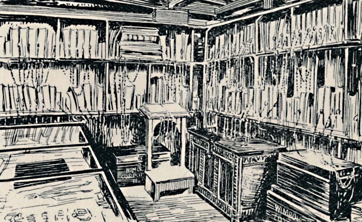 La biblioteca encadenada en Wimborne, 1929 de Unbekannt