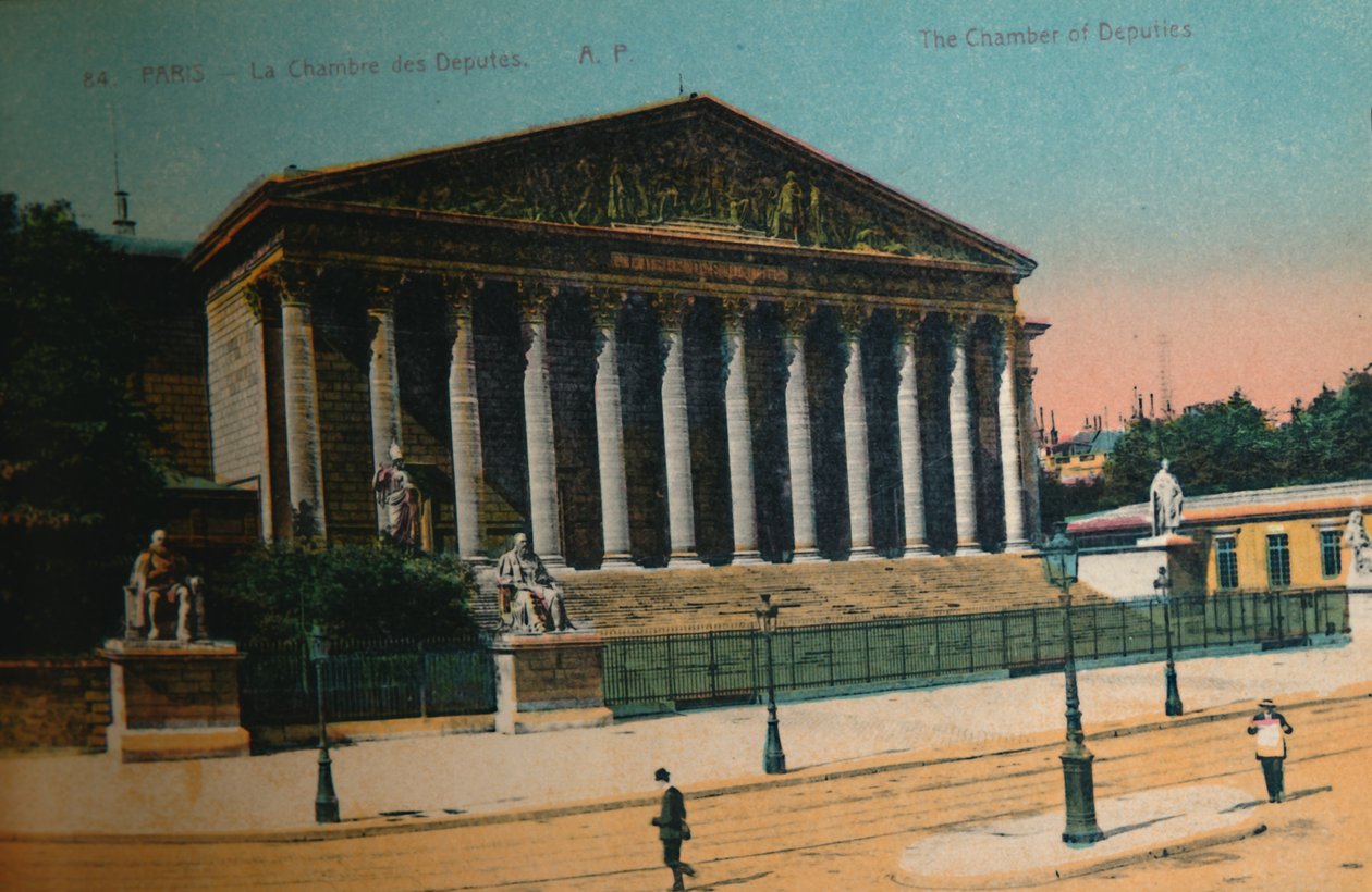 La Cámara de Diputados, París, c. 1920 de Unbekannt
