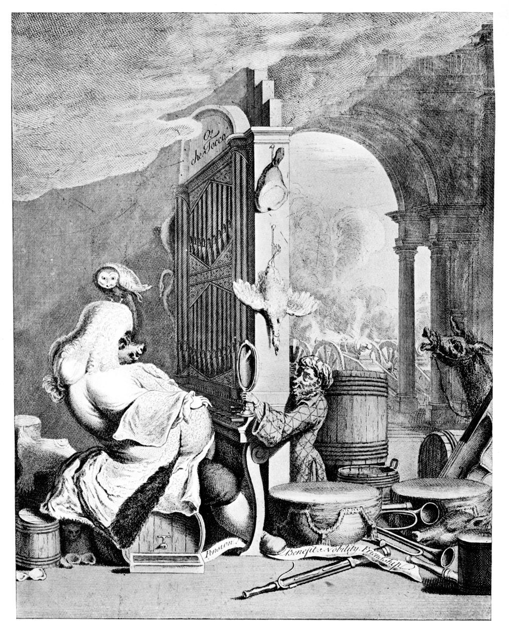 El Bruto Encantador, Una sátira sobre Handel, 1754 de Unbekannt