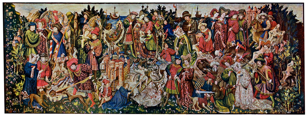Tapices de caza de Chatsworth, primero de la serie, 1930 de Unbekannt