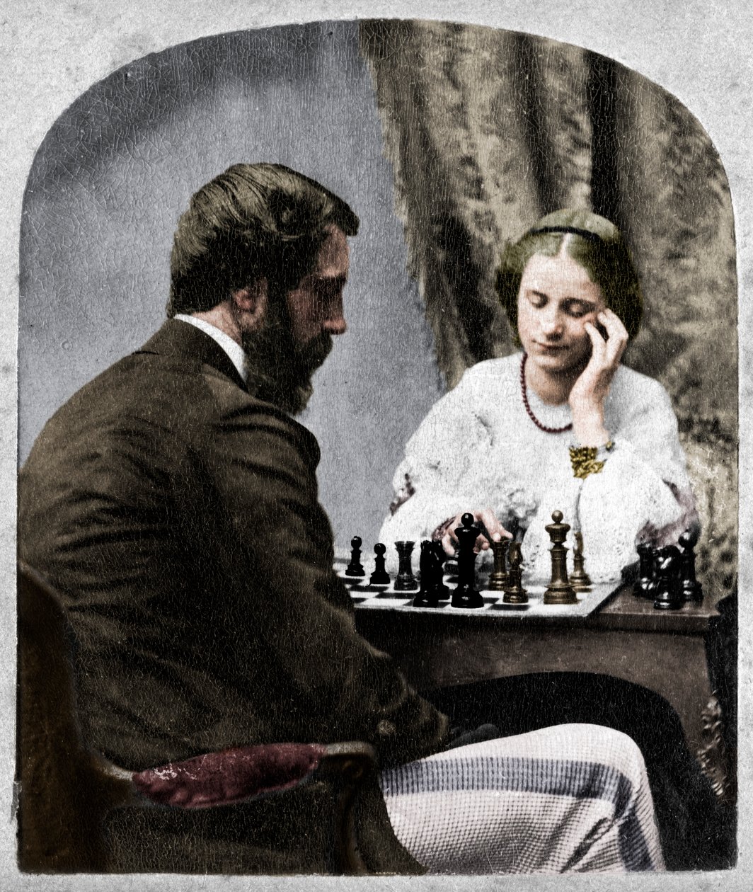 Los jugadores de ajedrez de Unbekannt