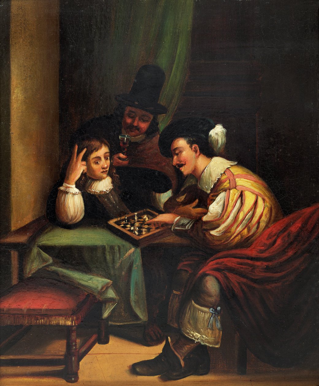 Los jugadores de ajedrez de Unbekannt