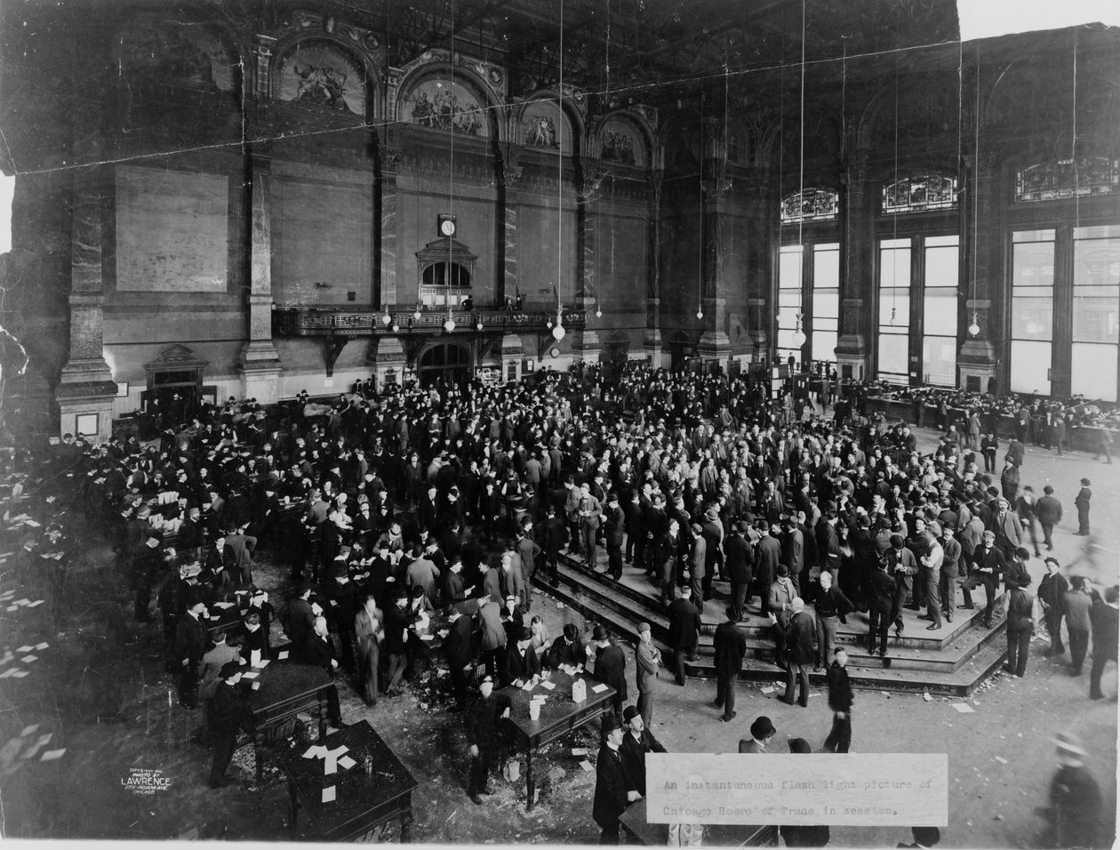 La Junta de Comercio de Chicago en sesión, c. 1900 de Unbekannt