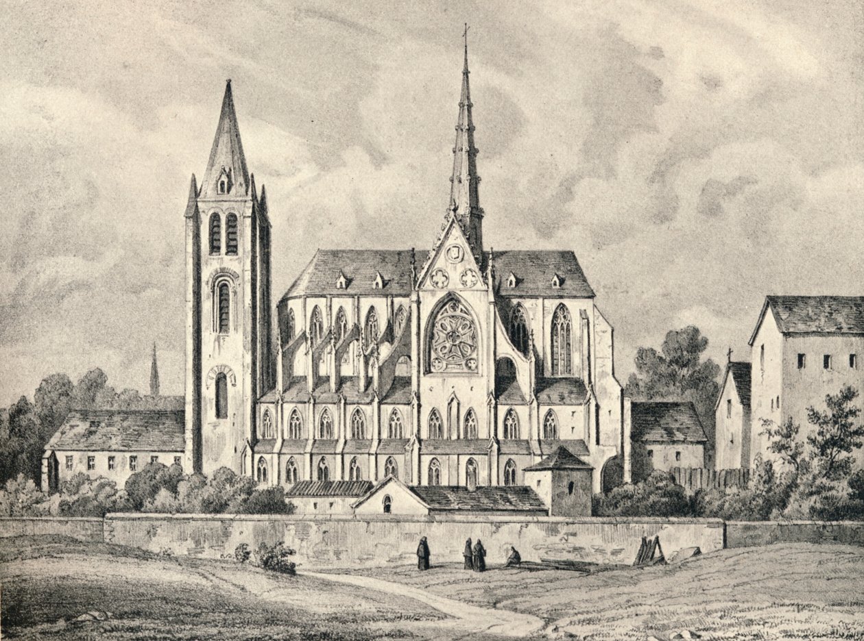 La Iglesia y Parte de la Abadía de San Víctor, 1915 de Unbekannt
